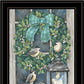 Winter Wreath 2 Black Framed Wall Art