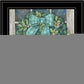 Winter Wreath 2 Black Framed Print Wall Art