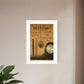 Time is an Illusion 1 White Framed Print Wall Art