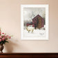 Winter Coat 1 White Framed Print Wall Art