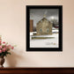 Cold Winters Night 2 Black Framed Print Wall Art