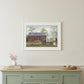Flower Wagon 2 White Framed Print Wall Art