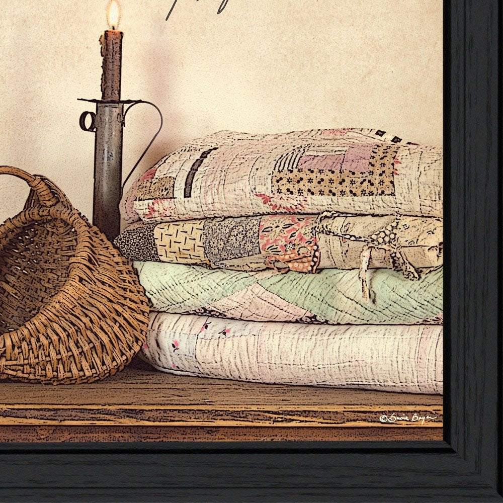 Quilted Together 2 Black Framed Wall Art