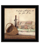 Quilted Together 3 Black Framed Wall Art