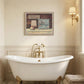 Clean Towels 4 Brown Framed Print Bathroom Wall Art