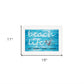 Beach Life 1 White Framed Print Wall Art