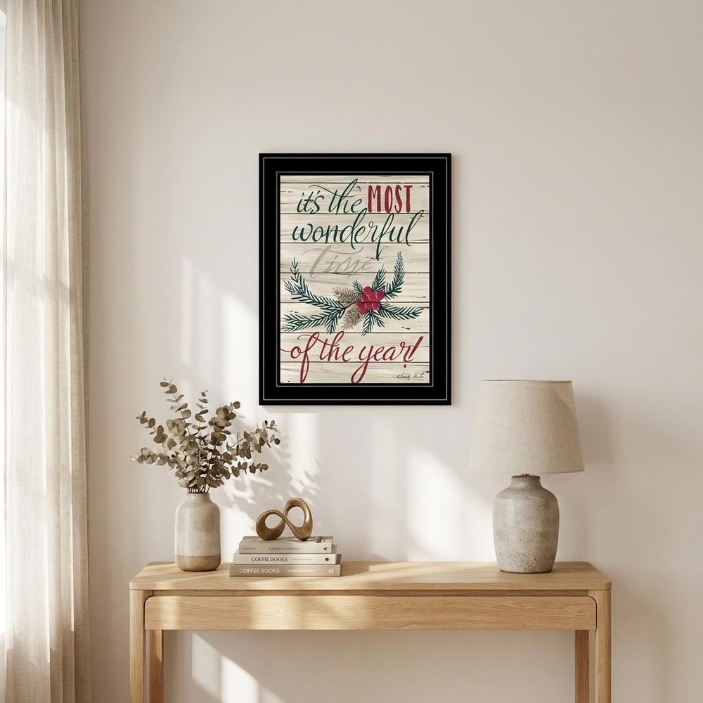 The Most Wonderful Time 2 Black Framed Print Wall Art