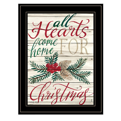 Home For Christmas 2 Black Framed Print Wall Art