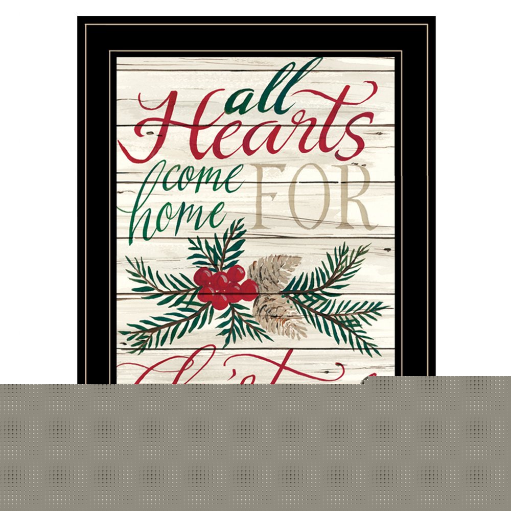 Home For Christmas 2 Black Framed Print Wall Art
