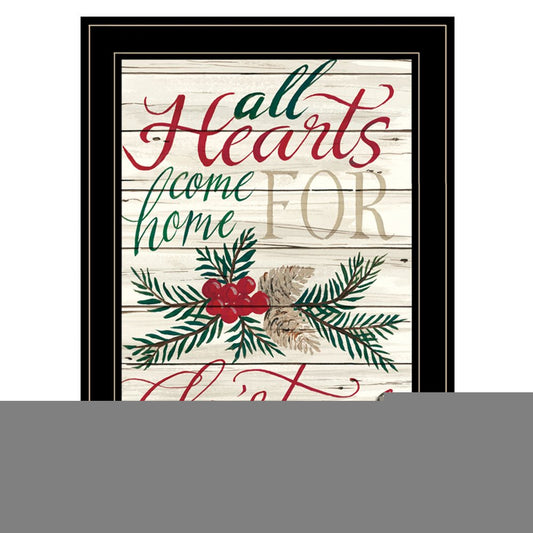 Home For Christmas 2 Black Framed Print Wall Art