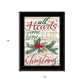 Home For Christmas 2 Black Framed Print Wall Art