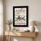 Home For Christmas 2 Black Framed Print Wall Art