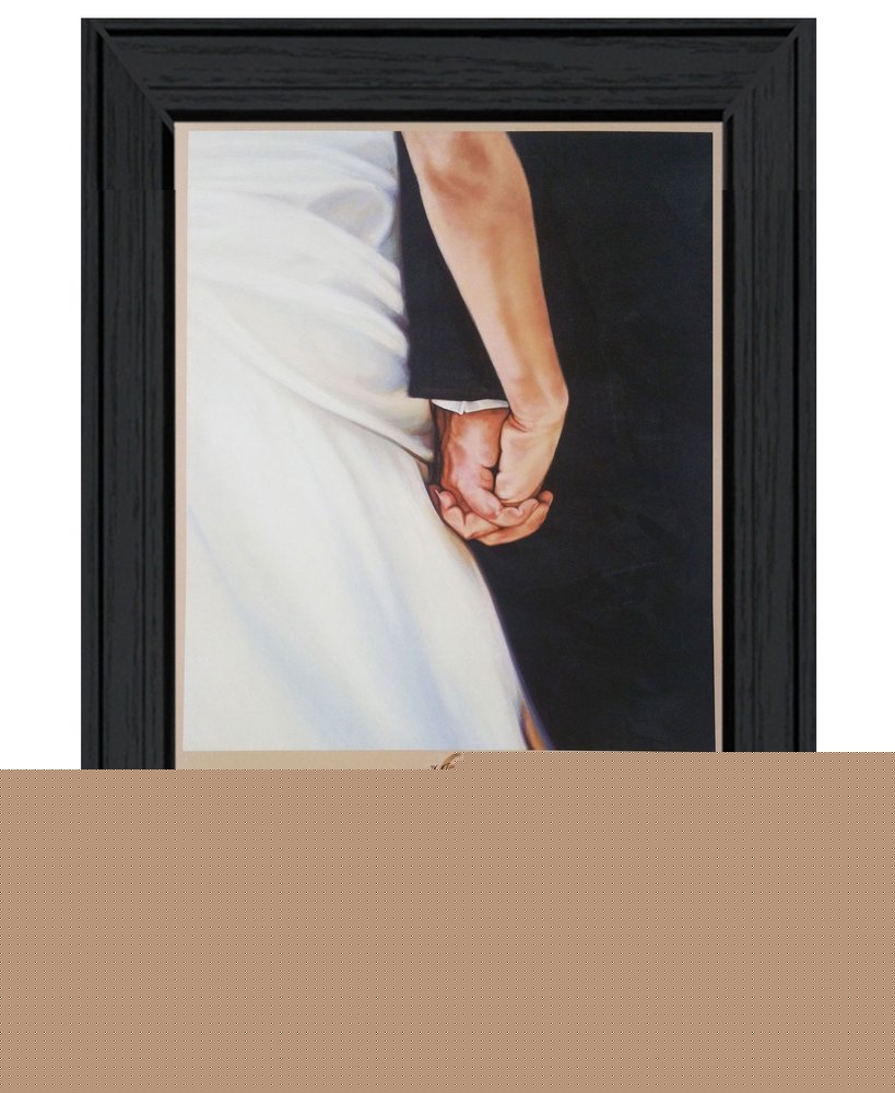 I DO 5 Black Framed Print Wall Art