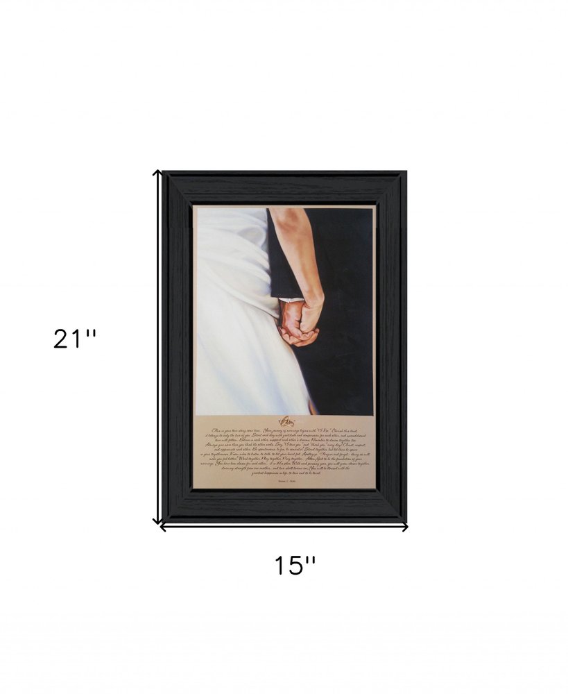 I DO 5 Black Framed Wall Art