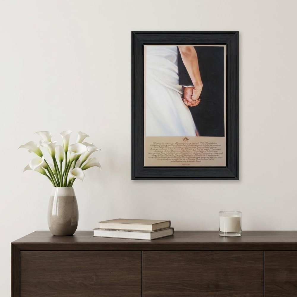I DO 5 Black Framed Wall Art