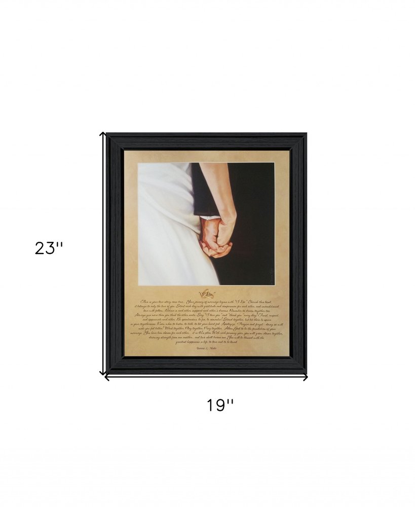 I DO 7 Black Framed Wall Art