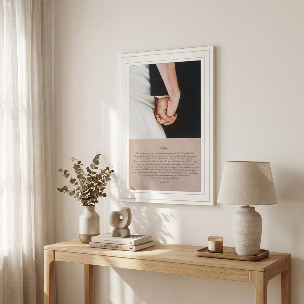 I DO 1 White Framed Print Wall Art