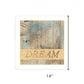 DREAM 1 White Framed Print Wall Art