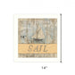 SAIL White Framed Print Wall Art