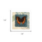 Swirl Butterfly II White Framed Print Wall Art