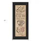 Coffee and Wine Time Black Framed Print Wall Art