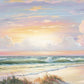 Golden Sunset on Crystal Cove 3 White Framed Print Wall Art