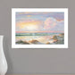 Golden Sunset on Crystal Cove 3 White Framed Print Wall Art