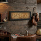 9" x 21" Man Cave Black Framed Print Wall Art