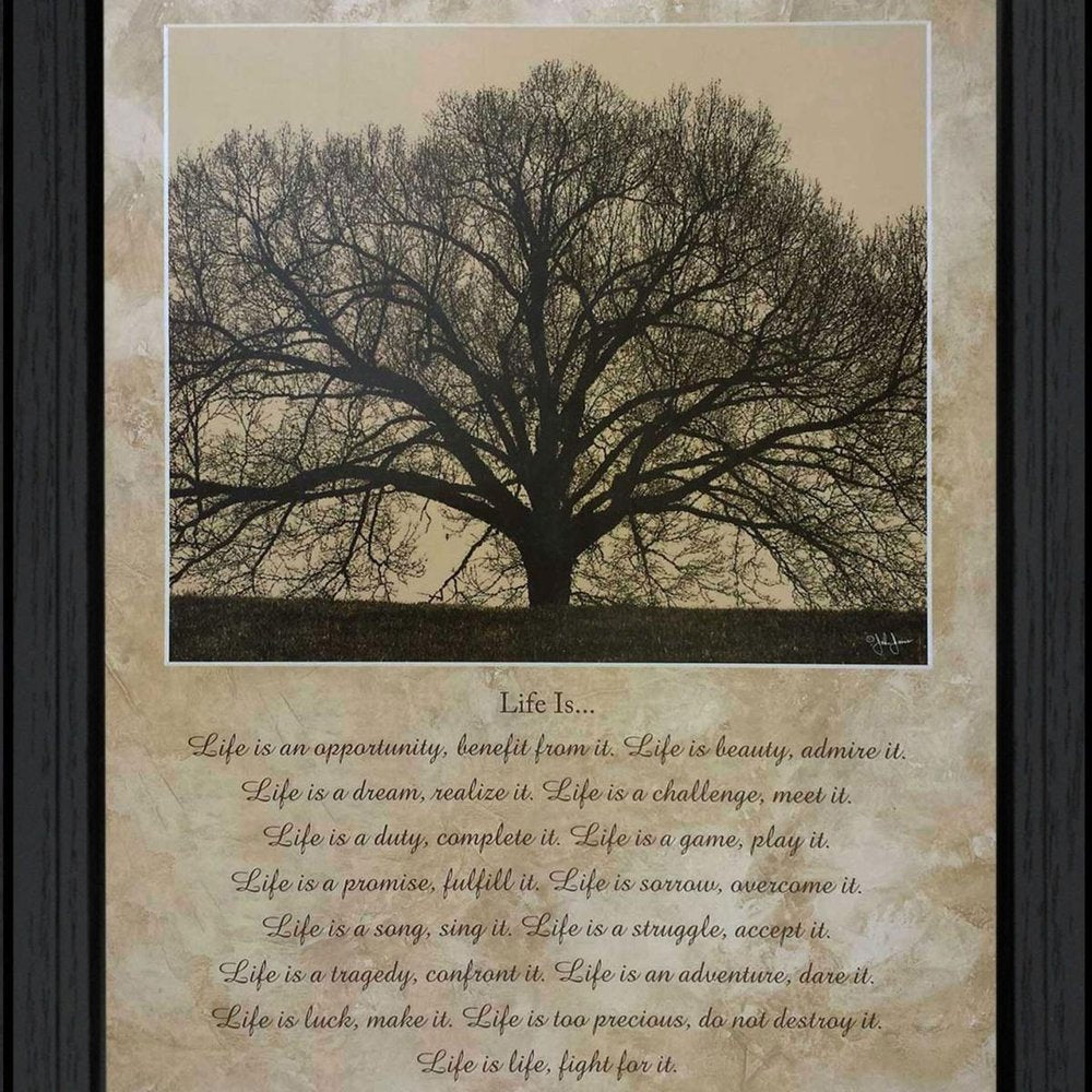 Life Is 11 Black Framed Wall Art