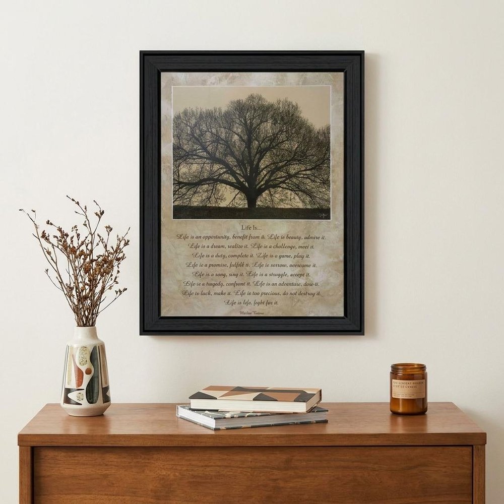 Life Is 11 Black Framed Wall Art