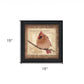 Female Cardinal 2 Black Framed Print Wall Art