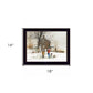 The Joy of Snow 3 Black Framed Print Wall Art