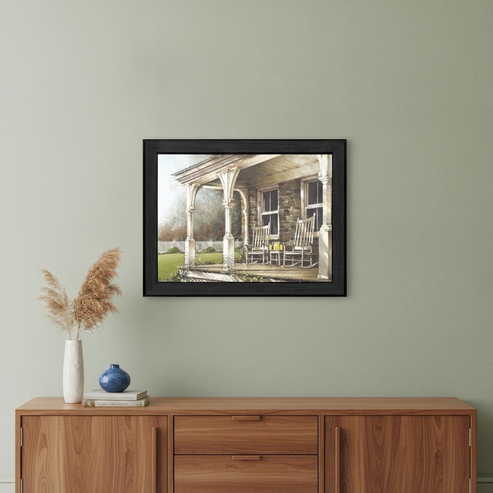 Sunday Afternoon 2 Black Framed Print Wall Art