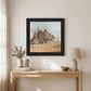 House on Chestnut Black Framed Print Wall Art