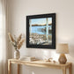 Harbor View 1 Black Framed Print Wall Art