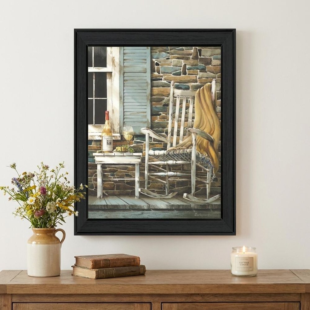 Reflecting Time Black Framed Wall Art
