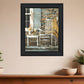 Reflecting Time Black Framed Print Wall Art