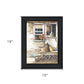 Cleaning Day Black Framed Print Bathroom Wall Art