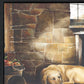 A quiet place Black Framed Print Wall Art
