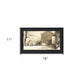 Back Door Black Framed Print Wall Art