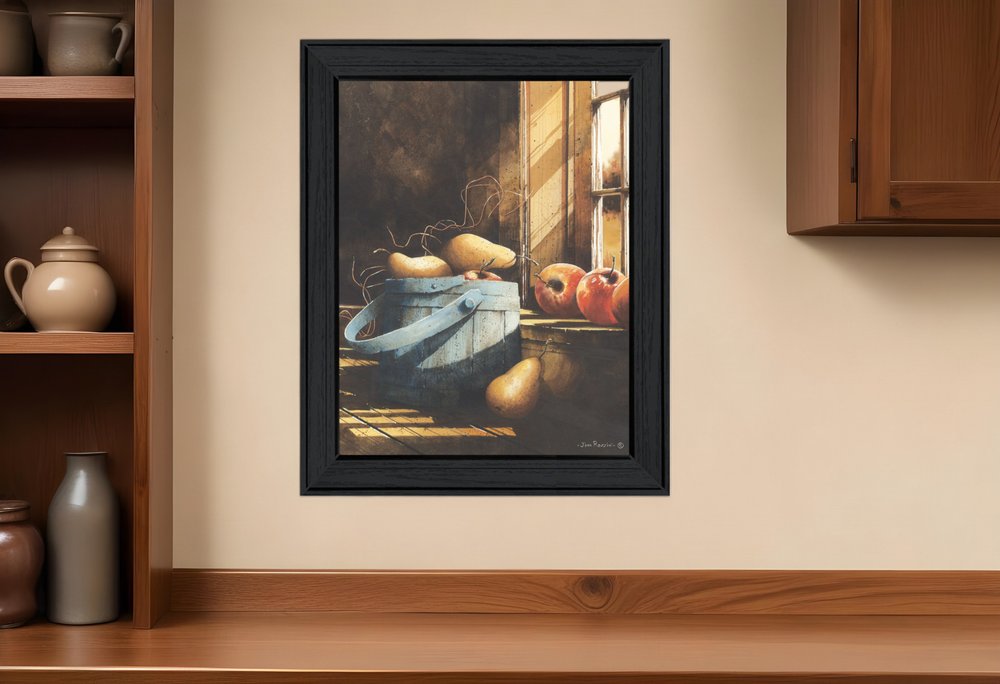 Morning Light Black Framed Print Wall Art