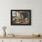 His Morning Coffee 1 Black Framed Print Wall Art