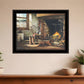 His Morning Coffee 2 Black Framed Print Wall Art