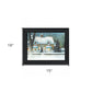 Snow Softly Falling 1 Black Framed Print Wall Art