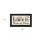 Love Begins at Home 2 Black Framed Print Wall Art