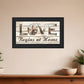 Love Begins at Home 2 Black Framed Print Wall Art