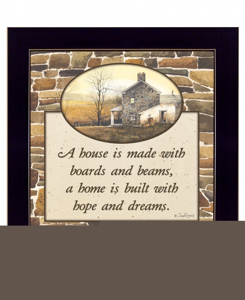 Hope and Dreams 2 Black Framed Print Wall Art