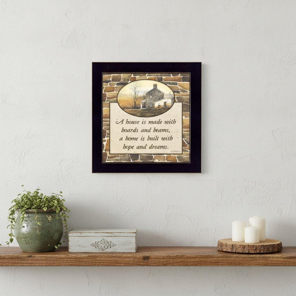 Hope and Dreams 2 Black Framed Print Wall Art