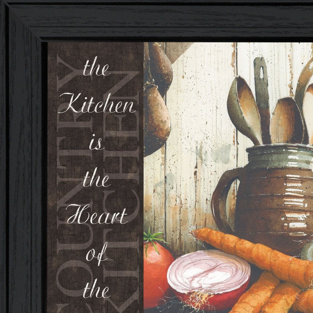 Heart of the Home 1 Black Framed Print Kitchen Wall Art