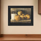 Jugs and Pumpkins 1 Black Framed Print Wall Art